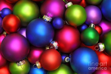 Colorful Christmas Ornaments Photograph by Pattie Calfy - Fine Art America