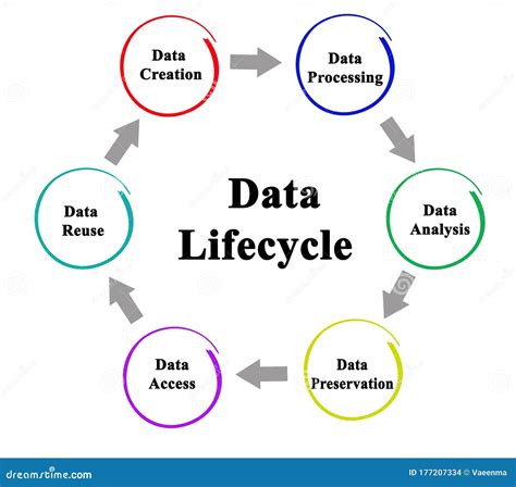 Data Life cycle stock illustration. Illustration of reuse - 177207334