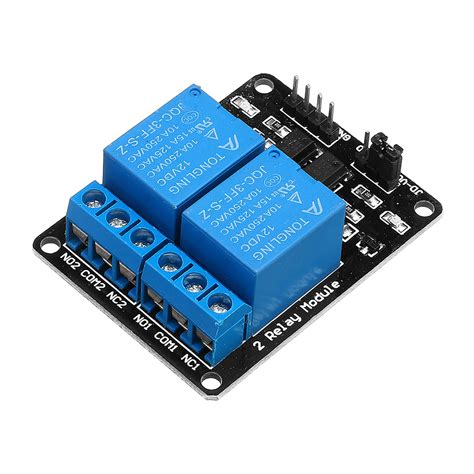 2 Channel Relay Module 12V with Optical Coupler Protection Relay ...