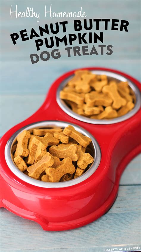 Healthy Homemade Peanut Butter Pumpkin Dog Treats | DIY Dog Treats ...