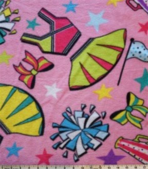 Cheerleader Anti-Pill Fleece fabric by the yard - Pink /David Textiles/Free shipping available ...