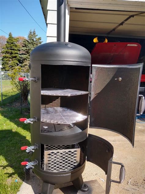 DIY vertical smoker | Barbeque grill design, Bbq grill design, Outdoor ...