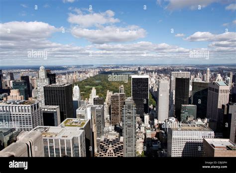 New York City skyline and Central Park Stock Photo - Alamy