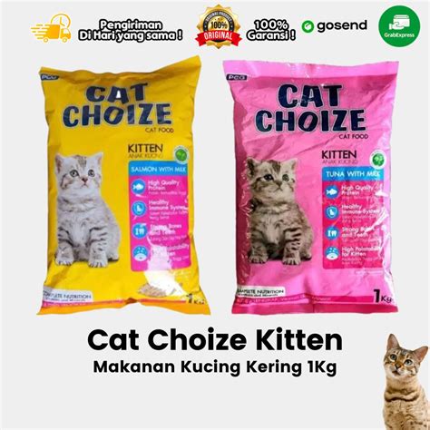 Jual Makanan Kucing Kering Dry Food Cat Choize Kitten Milk 1Kg | Shopee ...