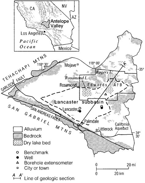 Antelope Valley location map. | Download Scientific Diagram