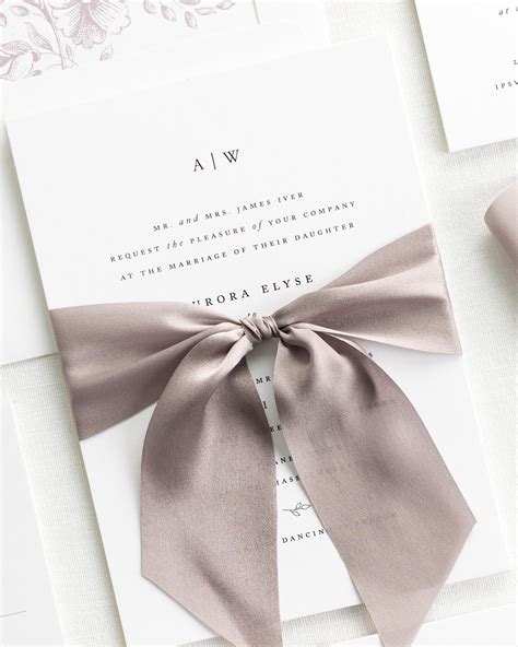 Wedding Bow | Wedding invitation ribbon, Modern wedding invitations, Wedding ribbon