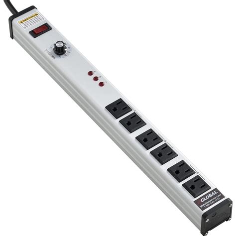 18" 6 Outlet Aluminum 3-Way Cycle Timer Power Strip, 15' Cord - Walmart.com