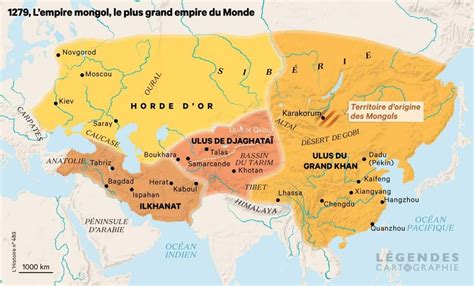 Genghis khan detailed largest Mongol empire map (1279) : r/MapPorn