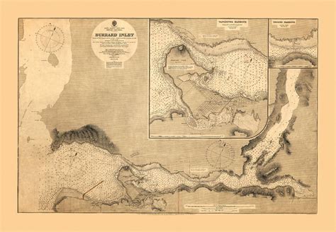 Map Of Burrard Inlet 1891 Photograph by Andrew Fare - Fine Art America