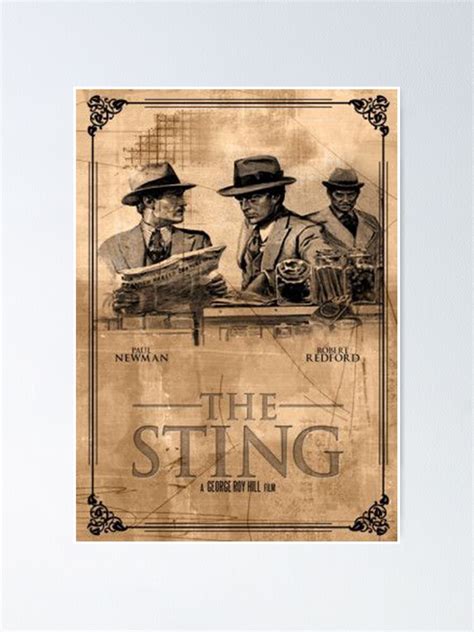 "The Sting movie poster (1973)" Poster for Sale by tammyboyer | Redbubble