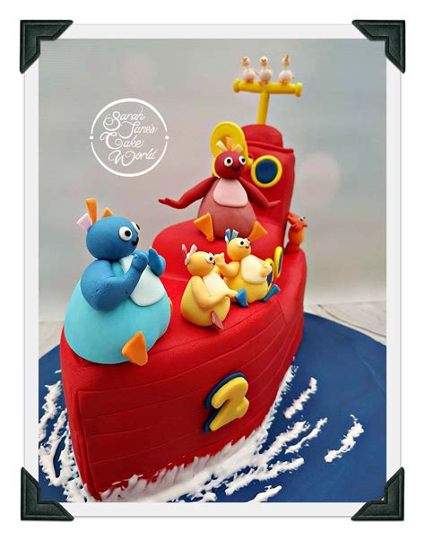 Twirlywoo and big red boat cake | Boat cake, Twirlywoos cake, Fox ...