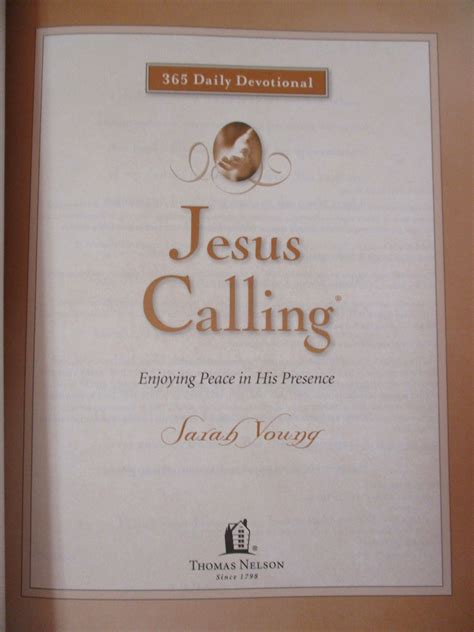 Personalized JESUS CALLING Large Print Sarah Young - Etsy