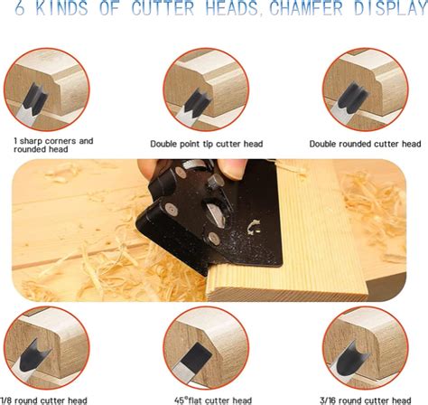 Chamfer Plane for Wood Woodworking Edge Corner Plane Hand Planer Tool ...