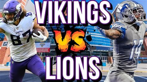 Vikings vs Lions Preview - YouTube