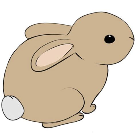 Rabbit Cartoon Images Drawing Easy - Cute Bunny Drawing | Bodenswasuee