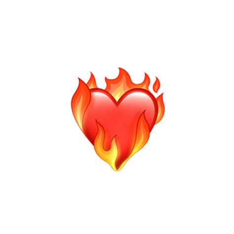 fire heart #fireheart #red #fire #heart #emoji #iphone #freetoedit ...