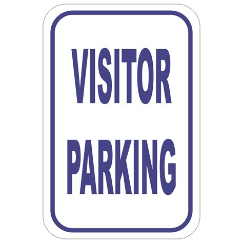 Visitor Parking aluminum sign - Winmark Stamp & Sign - Stamps and Signs