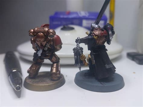 Metallic Paints on Metallic Primer : r/Warhammer40k