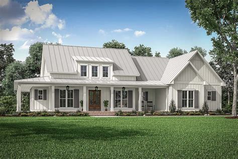 Modern Farmhouse Plan With Wraparound Porch - Family Home Plans Blog