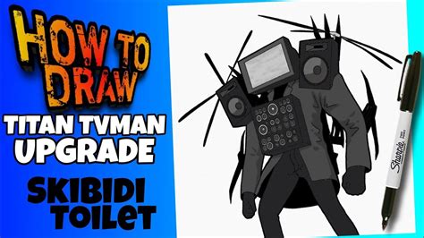 How To Draw Titan Tv Man From Skibidi Toilet Easy Step By Step And ...