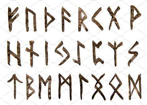 ancient viking alphabet | Graphic Objects ~ Creative Market