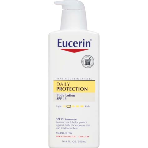 Eucerin Daily Protection Moisturing Body Lotion SPF 15 reviews in Body Lotions & Creams ...