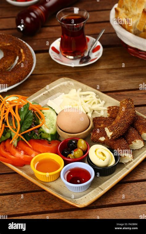 Traditional Turkish breakfast Stock Photo - Alamy