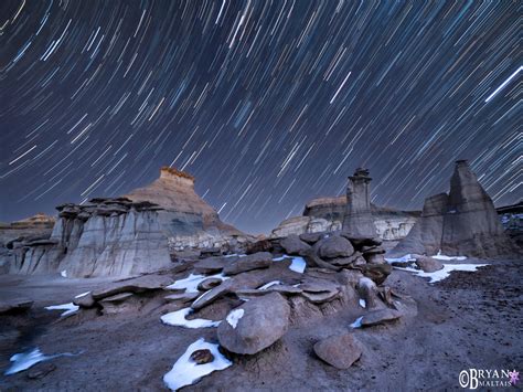 Bisti Badlands Star Trails - Wildernessshots Photography