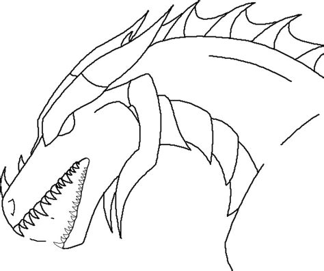 dragon head line art by FireStormHorses on DeviantArt