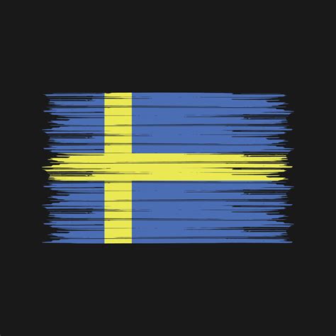 Sweden Flag Brush. National Flag 11245960 Vector Art at Vecteezy