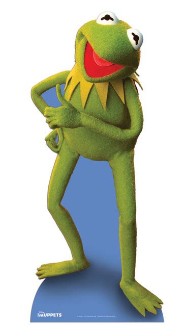 Lifesize Cardboard Cutout of Kermit the Frog buy Muppets cutouts & standees at starstills.com