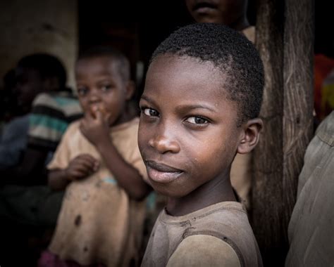 Premium Photo | African boys in village portrait