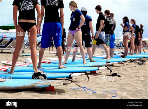 Surf School in Bali Stock Photo - Alamy