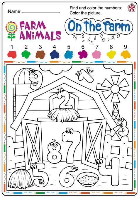 Free Printable Farm Animal Worksheets for Preschoolers | TeachersMag.com