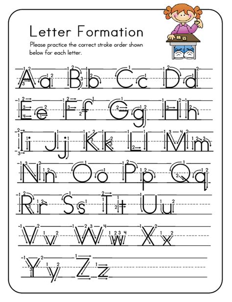 Letter Formation Worksheets — db-excel.com