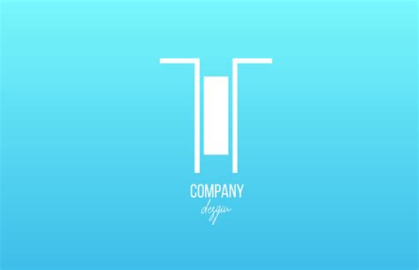 blue white T alphabet letter logo icon with line design for business and company 3672991 Vector ...