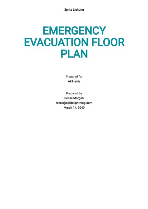 FREE Evacuation Plan Templates [Edit & Download] | Template.net