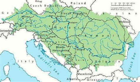 Danube River Basin Map | Learnodo Newtonic