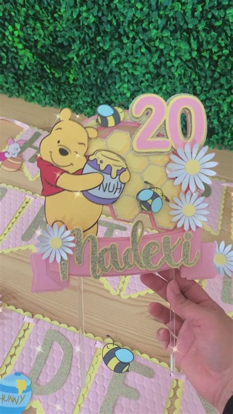 Winnie the Pooh inspired birthday decorations | Birthday decorations, Birthday banner design ...