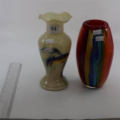 Lot - 2 ART GLASS VASES