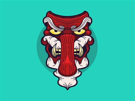 Tengu Mask Illustration by Boris Garic🎨 on Dribbble