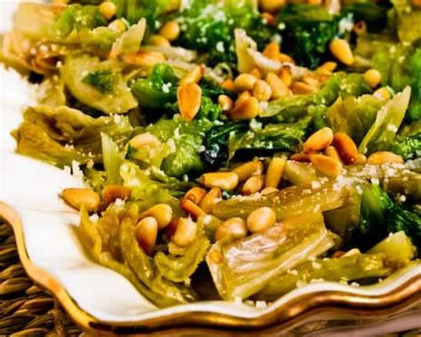 Sauteed Escarole with Parmesan and Toasted Pine Nuts Recipe