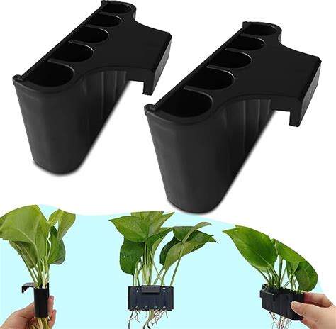 Amazon.com: ILouxNei Aquarium Plant Holder - Fish Tank Plant Holder with 5 Holes, Floating ...