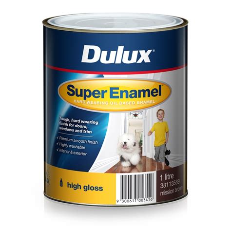 Dulux Super Enamel 1L High Gloss Mission Brown Enamel Paint