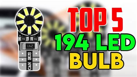 Top 5 Best 194 LED Bulbs | Super Brightest 194 LED Light - YouTube