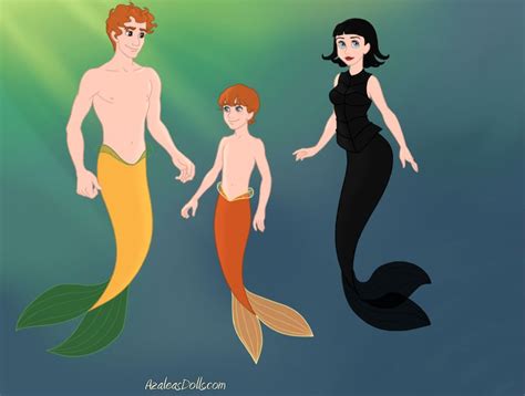 Jonathan, Mavis and Dennis as merpeople by heart8822 on DeviantArt