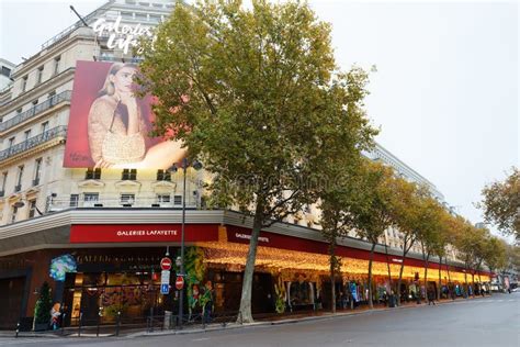 The Christmas Decoration and Showcase in Galerie Lafayette Shopping Center on Boulevard ...