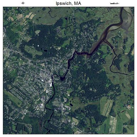 Aerial Photography Map of Ipswich, MA Massachusetts