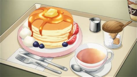 Anime Food _ Karin's breakfast Pancakes | Süßspeisen, Essen