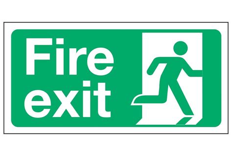 Fire exit / Running Man Right – Linden Signs & Print